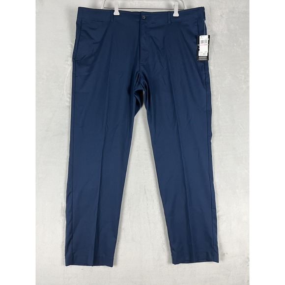 PGA Tour Other - PGA TOUR Pants Men 40x32 Navy Flat Front Straight Leg Stretch SPF Golf Trouser